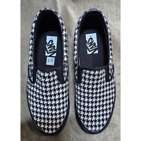 Vans Other - Vans LX Classic Slip-On 98 Houndstooth Black White Men 7.5 Women 9 NWOT 507452
